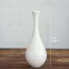 LKXHarleya Chinese Japanese Style Flower Vase Decorative Ceramic Vase for Living Room Office Desktop Home Decoration, White-8 view 2