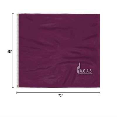 4x6ft Silk Poly Flag- Blank (Warm Red)
