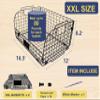4 PACK XXL Stackable Wire Baskets for Storage Pantry,Fruit Basket For Kitchen Cabinet,16.3''x12''x8.2''Vegetable Fruit Snack Chips Onion Potato Cans Organization, pantry organizers and storage view 2