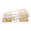 CosmoLiving by Cosmopolitan Metal Wire Tray, Set of 2 17", 19"W, Gold view 1