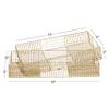 CosmoLiving by Cosmopolitan Metal Wire Tray, Set of 2 17", 19"W, Gold view 3