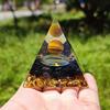 ZTBH Crystal Pyramid Orgone Pyramid Amethyst Peridot Healing Crystals (Color : A-6cm) view 3