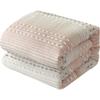 7 Piece Modern Contemporary Traditional Light Pink Comforter King Size l All Season Abstract Aesthetic Bedding Extra Soft Thick Light Decor Pillows Floral Design Beautiful Cute Sham view 3