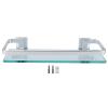 Alvinlite Shower Caddy Bathroom Shelf, WallMounted Toilet Glass Shelf, Storage Organizer Rack for Home view 1