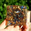 ZTBH Crystal Pyramid Handmade Amethyst Sphere Orgonite Pyramid Healing Crystals (Size : 60mm) view 2
