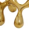CosmoLiving by Cosmopolitan Aluminum Metal Abstract Decorative Sculpture Home Decor Statue, Accent Figurine 11" x 11" x 12", Gold view 2