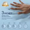 3 Inch Gel Memory Foam Mattress Topper Full Size High Density Cooling Pad Pressure Relief Bed Topper (with Removable & Washable Bamboo Cover) view 4