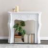 Creative Co-Op Small Victorian Decorative Fireplace Mantel, Flat Paintable White view 3