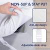 3 Inch Gel Memory Foam Mattress Topper Twin Size High Density Cooling Pad Pressure Relief Bed Topper (with Removable & Washable Bamboo Cover) view 3