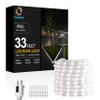 FOEERS 33FT White LED Rope Lights Outdoor,Flexible Tube Rope Lights Plug in,Connecting Rope Lights for Deck,Patio,Camping,Porch,Christmas Holiday Decoration view 1