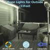 FOEERS 33FT White LED Rope Lights Outdoor,Flexible Tube Rope Lights Plug in,Connecting Rope Lights for Deck,Patio,Camping,Porch,Christmas Holiday Decoration view 2