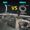 FOEERS 33FT White LED Rope Lights Outdoor,Flexible Tube Rope Lights Plug in,Connecting Rope Lights for Deck,Patio,Camping,Porch,Christmas Holiday Decoration view 4