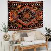Fowocu Orange Sun and Moon Tapestry Wall Hanging, Indie Hippie Mandala Cool Wall Tapestries, Aesthetic Tapestry for Bedroom Living Room Dorm (Orange, 70.8''  90.5'') view 3