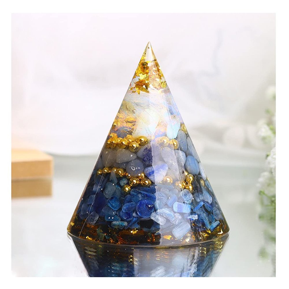 ZTBH Crystal Pyramid Crystal Pyramid Orgon Energy Tower Energy Generator Healing Crystals (Color : 2)