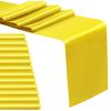 12 Pack Satin Table Runner 12 x 108 Inch Long Satin Table Runners for Wedding Banquet Graduations Birthday Party Decoration (Yellow) view 1