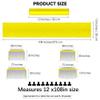 12 Pack Satin Table Runner 12 x 108 Inch Long Satin Table Runners for Wedding Banquet Graduations Birthday Party Decoration (Yellow) view 2