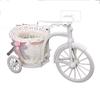 jinyi2016SHOP Furnishing Crafts Bicycle Decorative Flower Basket Wedding Decoration Plastic Tricycle Design Flower Pot Storage Basket Party Decoration Pot Living Room Sculpture view 1