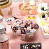 Zonon 504 Pieces Sweet 16 Birthday Party Favors Stickers Mini Kisses Candy Stickers Sweet Sixteen Round Chocolate Candy Wrappers for 16th Birthday Party Guest Favors Decorations(Pink, Black) view 4