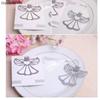 (50pcs/lot) Blessings Metal Angel Bookmark with a Lovely White Tassel Baby Christening Souvenir Wedding Favors view 4