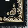 THE ART BOX Altar Tarot Cloths 36x36 Inch- Triple Goddess Pentagram Witchcraft Supplies Large Black Gold Sacred Tablecloth Spread Square Alter Pagan Spiritual Celestial Deck Cloth with Fringes view 3