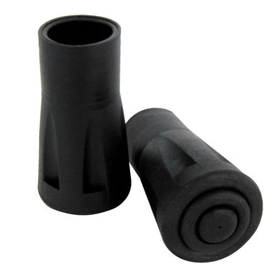 5/8" Black Rubber Replacement Cane Tips Walking Stick Chair Walker 2 pc tip Set