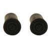 5/8" Black Rubber Replacement Cane Tips Walking Stick Chair Walker 2 pc tip Set view 2
