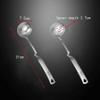 12.2 Inch Stainless Steel Tablespoon Can Hang Hot Pot Tools Kitchen Cookware 2 Pieces 1 Piece Tablespoon + 1 Piece Colander (Size : X-Small) view 2