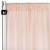 CVL 1 Pc, Chiffon Curtain Drape 12Ft H x 58" W Panel - Blush/Rose Gold for Wedding, Graduation, Quinceanera, Birthday, and Bridal Shower view 1