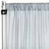 CVL 1 Pc, Chiffon Curtain Drape 10Ft H x 58" W Panel - Dusty Blue for Wedding, Graduation, Quinceanera, Birthday, and Bridal Shower view 1