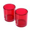 5PC Acrylic Bathroom Accessories Set Red Bath Ensemble Includes Emulsion Bottle Gargle Cup Toothbrush Holder Soap Dish for Home New Apartment Hotel,Toilet Brush Holder view 1