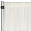 CVL 1 Pc, Chiffon Curtain Drape 12Ft H x 58" W Panel - Ivory for Wedding, Graduation, Quinceanera, Birthday, and Bridal Shower view 1