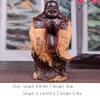 Buddha Statue Buddha Statue Solid Wood Carving Buddha Statue Laughing Buddha Statue Antique Home Zen Buddha Decor Crafts 5.91 Inches Art Deco Gifts view 2