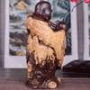 Buddha Statue Buddha Statue Solid Wood Carving Buddha Statue Laughing Buddha Statue Antique Home Zen Buddha Decor Crafts 5.91 Inches Art Deco Gifts view 4