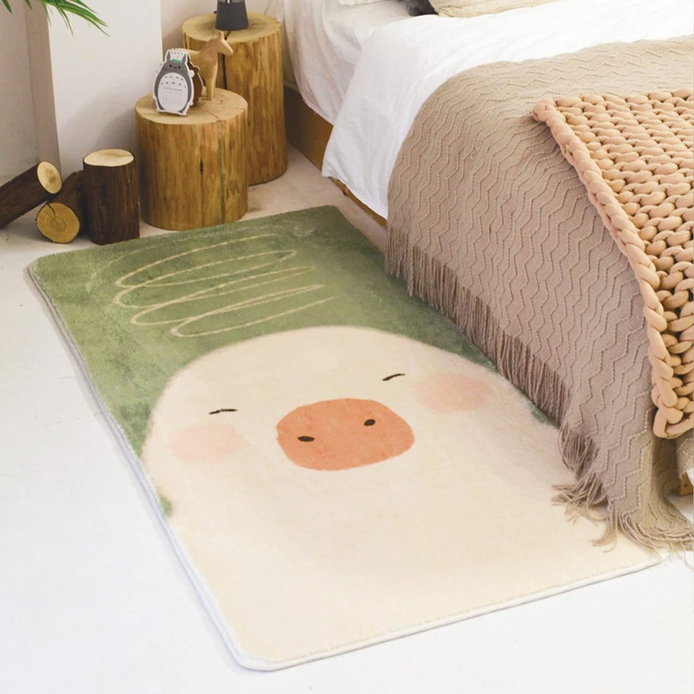 BAILR Carpet Pad Non Slip 3963inch, Super Soft Shaggy Rugs, Fluffy Soft Bedroom Area Rugs, for Kids Boys Teen Dorm Home Decor Aesthetic (F 100x160cm)