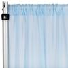 CVL 1 Pc, Chiffon Curtain Drape 10Ft H x 58" W Panel - Baby Blue for Wedding, Graduation, Quinceanera, Birthday, and Bridal Shower view 1