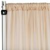 CVL 1 Pc, Chiffon Curtain Drape 10Ft H x 58" W Panel - Champagne for Wedding, Graduation, Quinceanera, Birthday, and Bridal Shower view 1