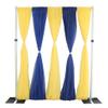 1 Pc, Sheer Voile Flame Retardant (Fr) 14Ft H x 118" W Drape/Backdrop Curtain Panel - Royal Blue Machine Washable Cold & Low Heat for Wedding, Birthday, Shower, Tradeshow, or Events view 3