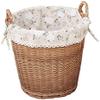 Dongng Laundry Basket with Lid Wicker Rattan Weave Capacity Laundry Basket with Cotton and Linen Lining, Clothes Storage Basket Laundry Hamper Washing Bin with Handles Home Essentials view 1