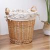 Dongng Laundry Basket with Lid Wicker Rattan Weave Capacity Laundry Basket with Cotton and Linen Lining, Clothes Storage Basket Laundry Hamper Washing Bin with Handles Home Essentials view 4