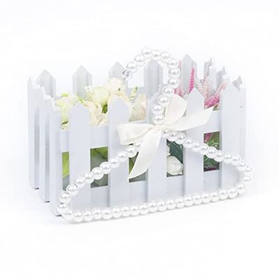 20cm Plastic Imitation Pearl Clothes Hanger Bow Dress Coat Wardrobe Storage Organizer Dry Rack for Children Kids (1,20pcs)
