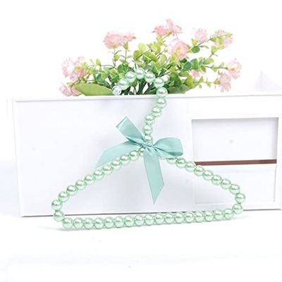 Baby Hangers for Clothes Kids Pet Pearl Plastic Hanger Child Clothes Rack Pet Dog Mini Hangers Wardrobe Baby Coat Rack (4,20pcs)