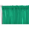 1 Pc, Sheer Voile Flame Retardant (Fr) 10Ft H x 118" W Drape/Backdrop Curtain Panel - Emerald Green Machine Washable Cold & Low Heat for Wedding, Birthday, Shower, Tradeshow, or Events view 1