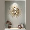 HGJNHM Large Wall Clocks for Living Room Decor Modern Gold Silent Wall Clock Battery Operated Non-Ticking for Bedroom Kitchen Office Home Wall Decorative (Size : 68cm/26inch) view 2