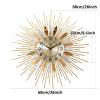HGJNHM Large Wall Clocks for Living Room Decor Modern Gold Silent Wall Clock Battery Operated Non-Ticking for Bedroom Kitchen Office Home Wall Decorative (Size : 68cm/26inch) view 4