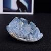 ZTBH Natural Meditation Crystal Natural Celestite Crystal Cluster, Sky Blue Geode, Home Decoration Crystal Stone (Size : 50-60g) view 2
