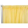 1 Pc, Sheer Voile Flame Retardant (Fr) 8Ft H x 118" W Drape/Backdrop Curtain Panel - Canary Yellow Machine Washable Cold & Low Heat for Wedding, Birthday, Shower, Tradeshow, or Events view 1