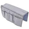 BALITY Armrest Organizer for Recliner Couch Sofa Chair, Dustproof Waterproof Armchair Caddy Remote Control Holder with 8 Multifunctional Storage Pockets for Smart Phone, Book, Magazines(Grey) view 1