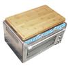 ANFU Cutting Board for Breville Smart Oven Bamboo Stove Top Cover Heat Resistant Butcher Block for BOV800XL BOV845BSS BOV860BSS 17.6x10.9x1.38 Inch view 1