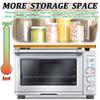 ANFU Cutting Board for Breville Smart Oven Bamboo Stove Top Cover Heat Resistant Butcher Block for BOV800XL BOV845BSS BOV860BSS 17.6x10.9x1.38 Inch view 3