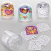 Baker Ross Heart Snow Globes - Box of 4, Kids Valentine's Day Colouring Activities (FC442) view 2